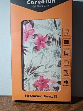 Floral Pink Samsung Galaxy S6 Case New